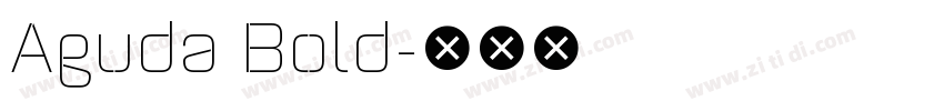 Aguda Bold字体转换